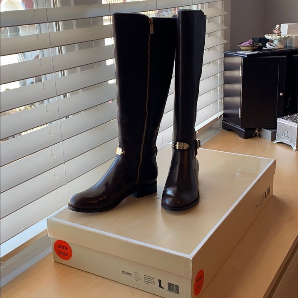 Michael Kors Arley Riding Boots - Chocolate  5.5M